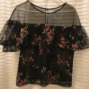 BB Dakota Mesh embroidered Top